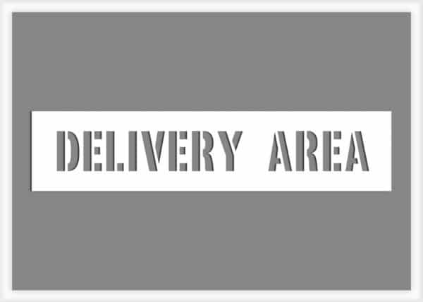 delivery-area-pavement-marking-stencil Delivery Area Stencil