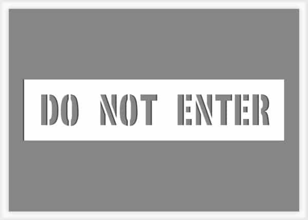 do-not-enter-pavement-stencil Do Not Enter Stencil