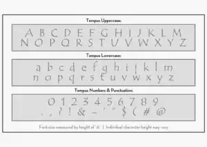 letter stencils tempus