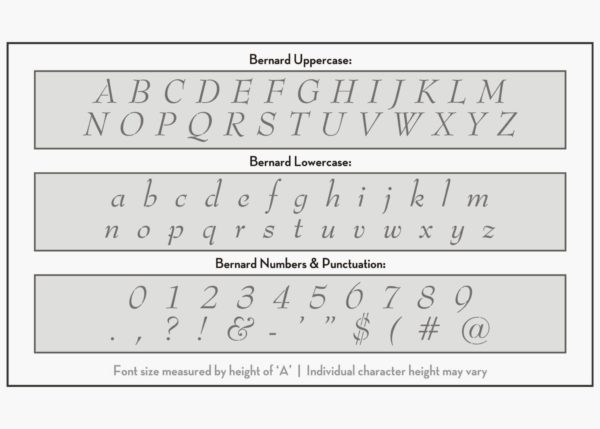 bernard font letter stencils alphabet stencil