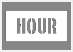 hour-pavement-marking-stencil