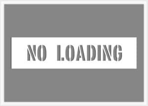no-loading-pavement-marking-stencil