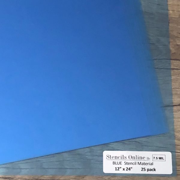 18? x 26? blue 7.5 MIL stencil material