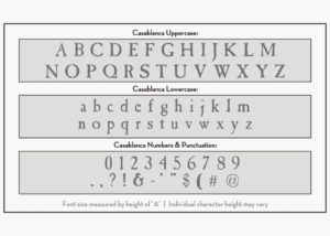 casablanca letter stencils alphabet stencil
