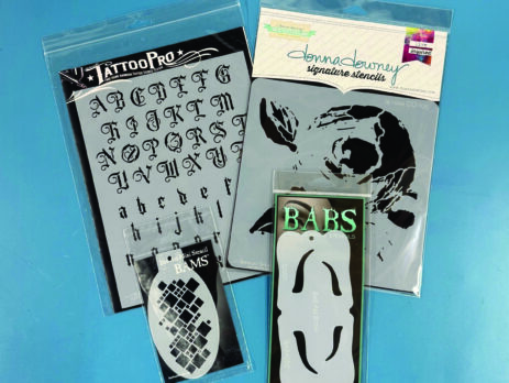 stencils packaged