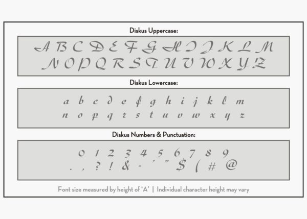 diskus letter stencils alphabet