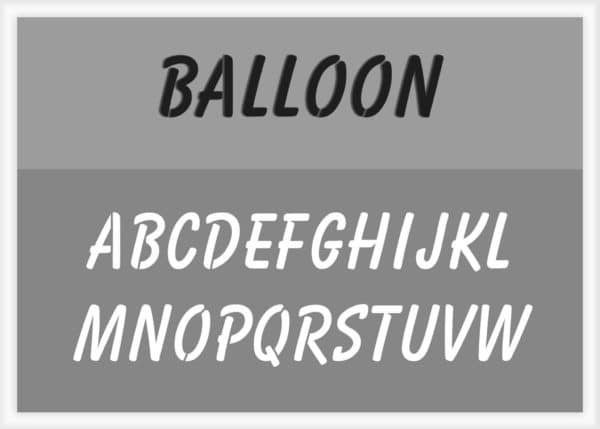 balloon-alphabet-stencil alphabet stencil