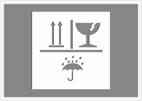 fragile-keep-dry-symbols-only-shipping-marking-stencil fragile keep dry shipping stencil