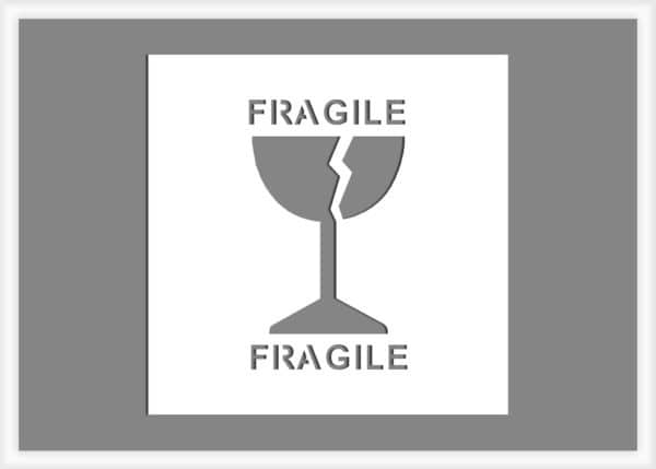 fragile-symbol-stencil fragile symbol stencil