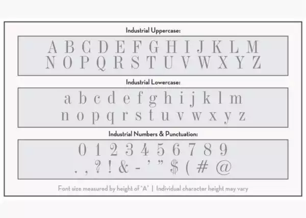 industrial letter stencils alphabet stencils