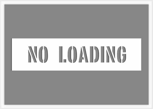 no-loading-pavement-marking-stencil no-loading-pavement-marking-stencil