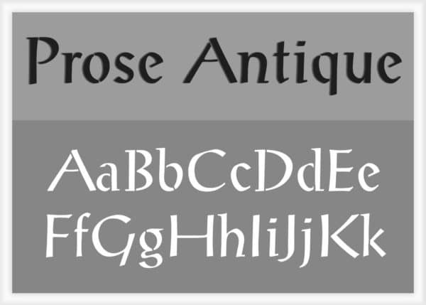 prose-antique-alphabet-stencil Prose Antique Font Alphabet Stencils