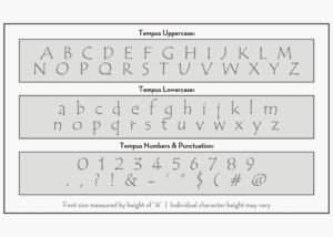 letter stencils tempus