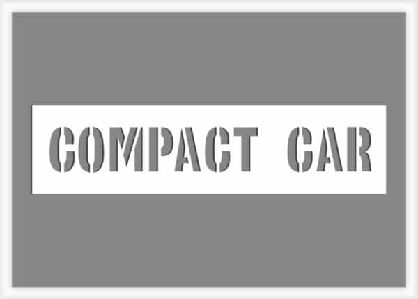 compact-car-parking-lot-stencil Compact Car Stencil