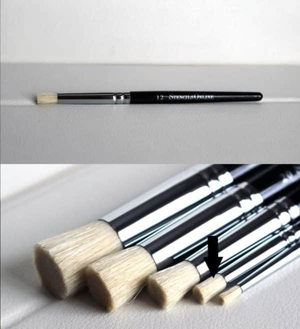 12 stencil brush Stencil Brush #12 - 1/4" #12 stencil brush