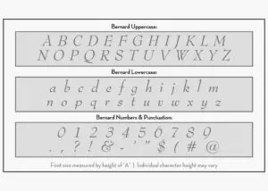 bernard font letter stencils alphabet stencil