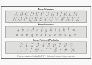 bernard font letter stencils alphabet stencil