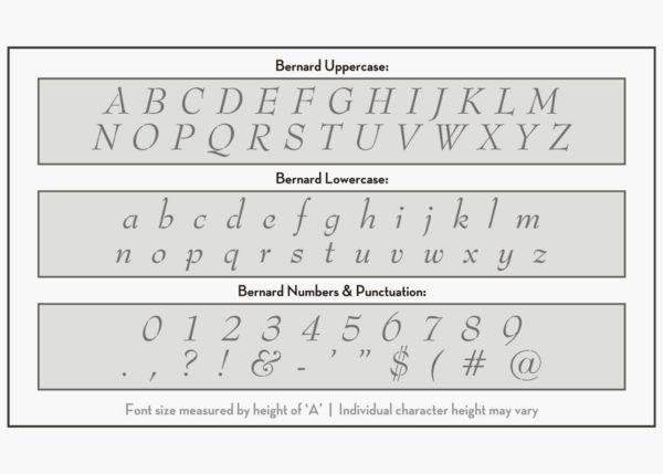 bernard font letter stencils alphabet stencil
