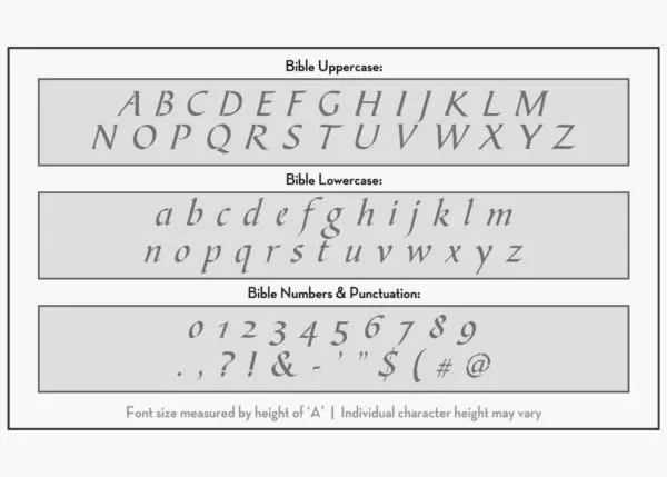 bilbe font letter stencils alphabet stencil