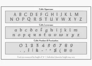 celtic letter stencils alphabet stencil