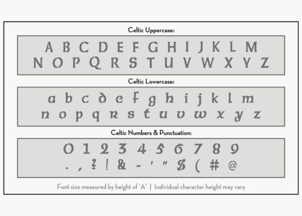 celtic letter stencils alphabet stencil