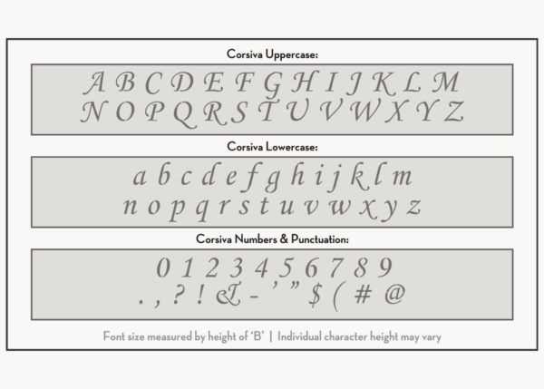 corsiva font letter stencils alphabet stencil