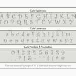 Curlz Font Alphabet Stencil | Letter Stencils | Stencils Online