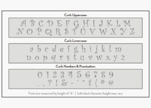 curlz letter stencils alphabet stencil