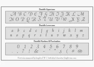 daniella letter stencils alphabet