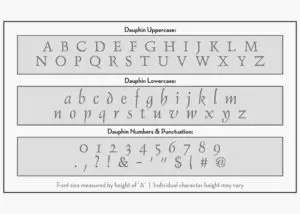 dauphin letter stencils alphabet