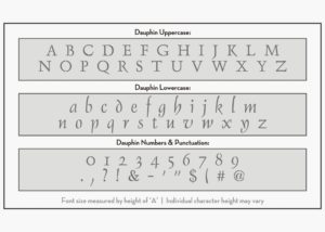 dauphin letter stencils alphabet