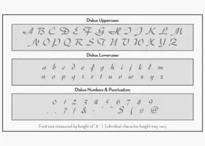 diskus letter stencils alphabet