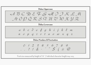 diskus letter stencils alphabet