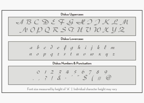 diskus letter stencils alphabet