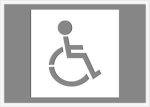 Handicapped Stencil - image