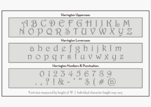 harrington letter stencils alphabet stencils