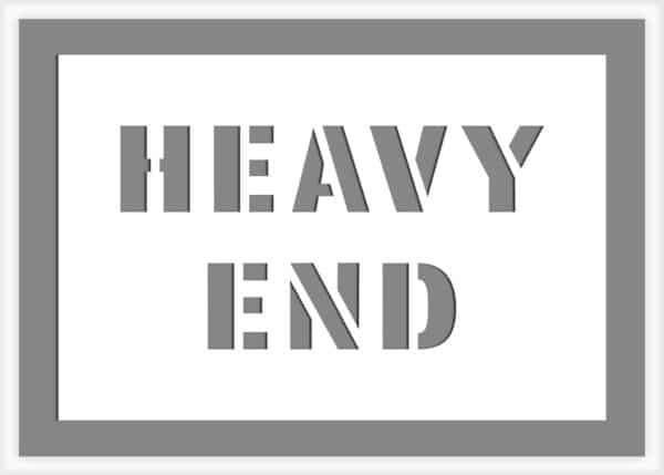 heavy end shipping stencils