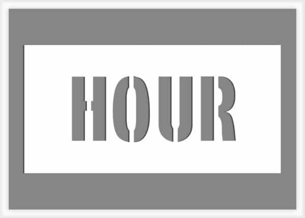 hour-pavement-marking-stencil hour-pavement-marking-stencil