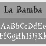 La Bamba Font Alphabet Stencils