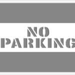 No-parking-two-lines-stencil