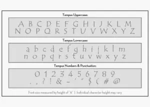 letter stencils tempus
