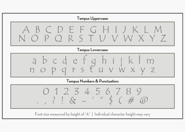 letter stencils tempus