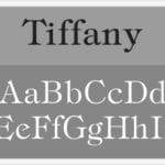 Tiffany Font Alphabet Stencil letter stencils