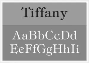 Tiffany Font Alphabet Stencil letter stencils