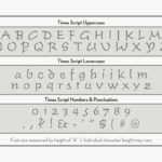 times-script-stencil