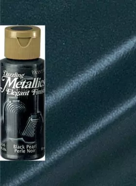 Black Pearl Metallic Acrylic Paint, Stencil Supplies