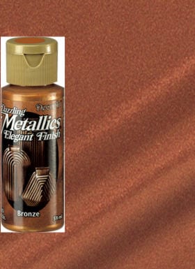 Bronze Metallic Acrylic Paint, Stencil Supplies