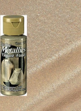 Champagne Gold Metallic Acrylic Paint, Stencil Supplies