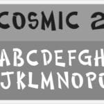 Cosmic 2 Font Alphabet Stencil