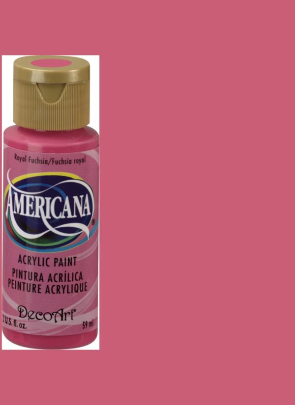 Royal Fuchsia Acrylic Paint, Stenciling Supplies